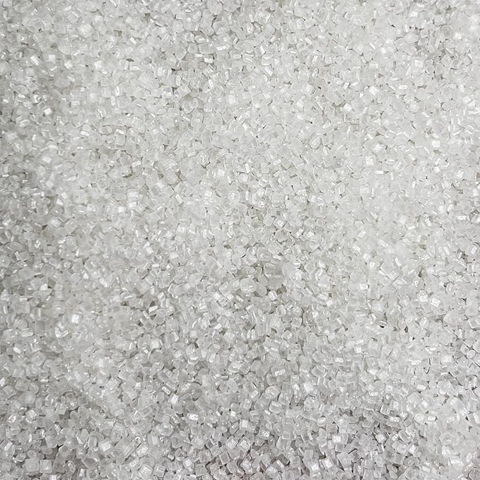 【5-piece set】White Sanding Sugar Sparkling Crystals 4.6oz*5