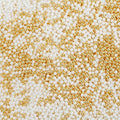 White Gold Edible 2mm Nonpareils Sprinkles 4.6oz