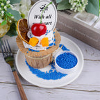 Blue Edible Sugar Pearls 2mm Sprinkles 4.6oz