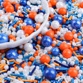 Orange Blue Jimmies Confetti Sprinkles 4.6oz