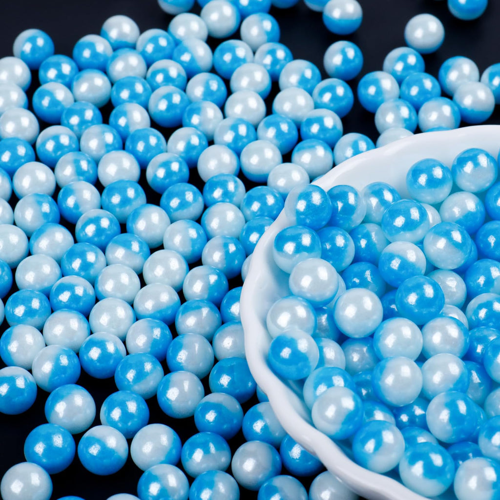 Blue White Pearl Sprinkles 7mm 4.6oz