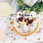 【3-pack】Patriotic Sugar Pearls Red Blue White Gold 4.6oz*3