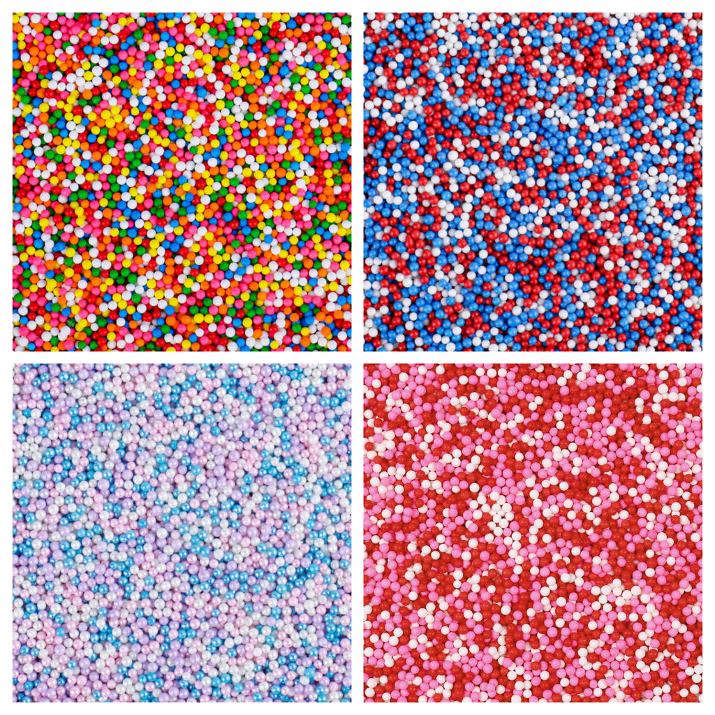 【3-pack】Nonpareils Sprinkles 4 Themes Mix 4.6oz*3