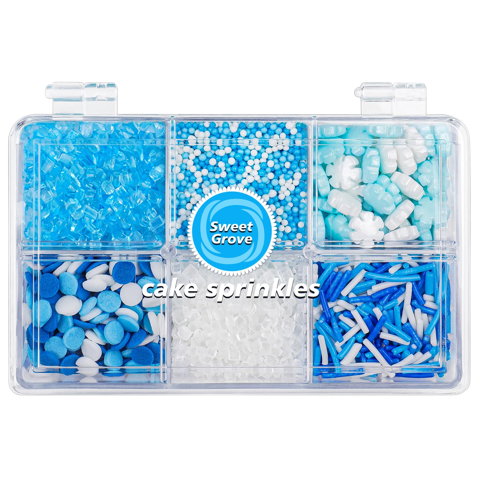 Winter Snowflake Blue Sugar Sprinkles 6.53oz