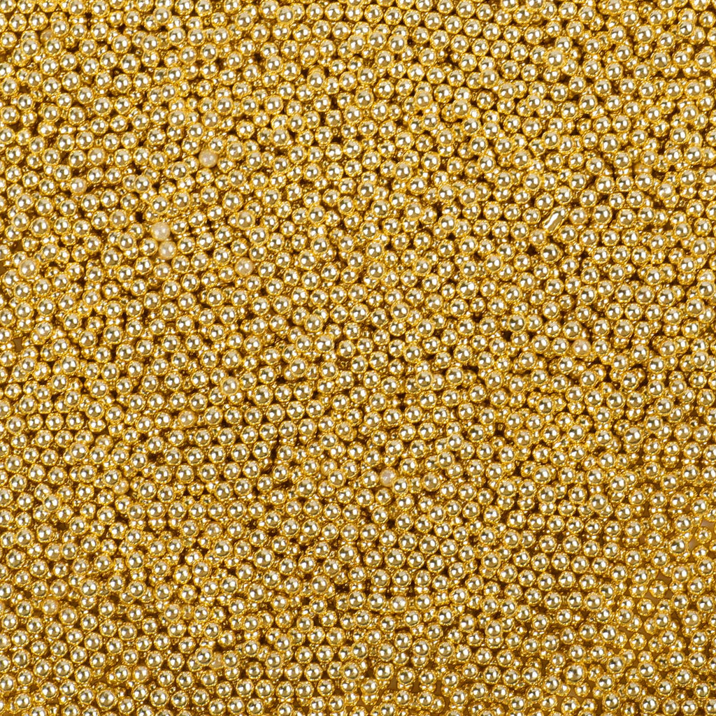 【5-piece set】Gold Nonpareils Sprinkles Elegant 2mm 4.6oz*5