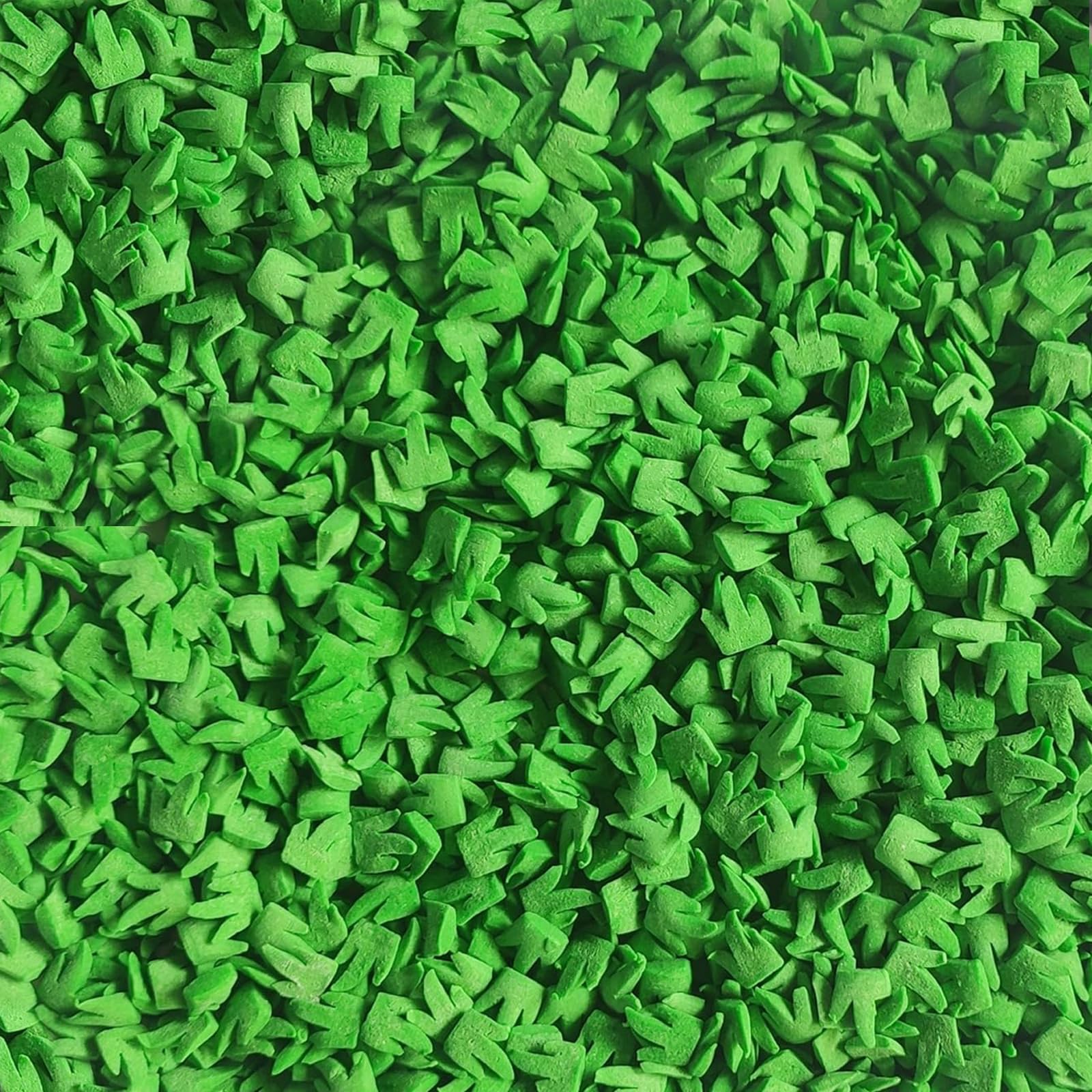 Sports Green Grass Sprinkles Edible Sugar Strands 4.6oz