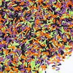 Halloween Jimmies Sprinkles Mix Black Orange Purple Green 4.6oz