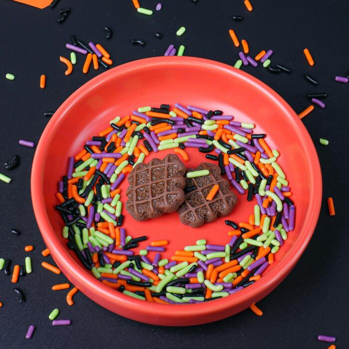 Halloween Jimmies Sprinkles Mix Black Orange Purple Green 4.6oz