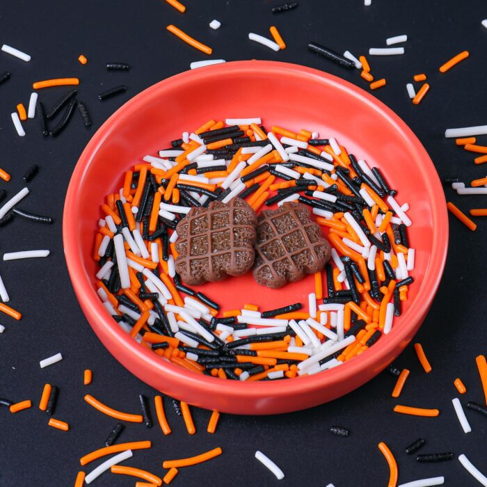 Halloween Jimmies Sprinkles Black Orange Purple White 3.53oz