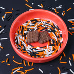 Halloween Jimmies Sprinkles Black Orange Purple White 3.53oz