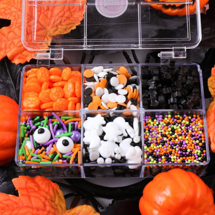 Halloween Pumpkin Ghost Spider Sprinkles Mix 6.53oz