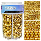 Gold Metallic Edible Pearl Sprinkles 7.8oz