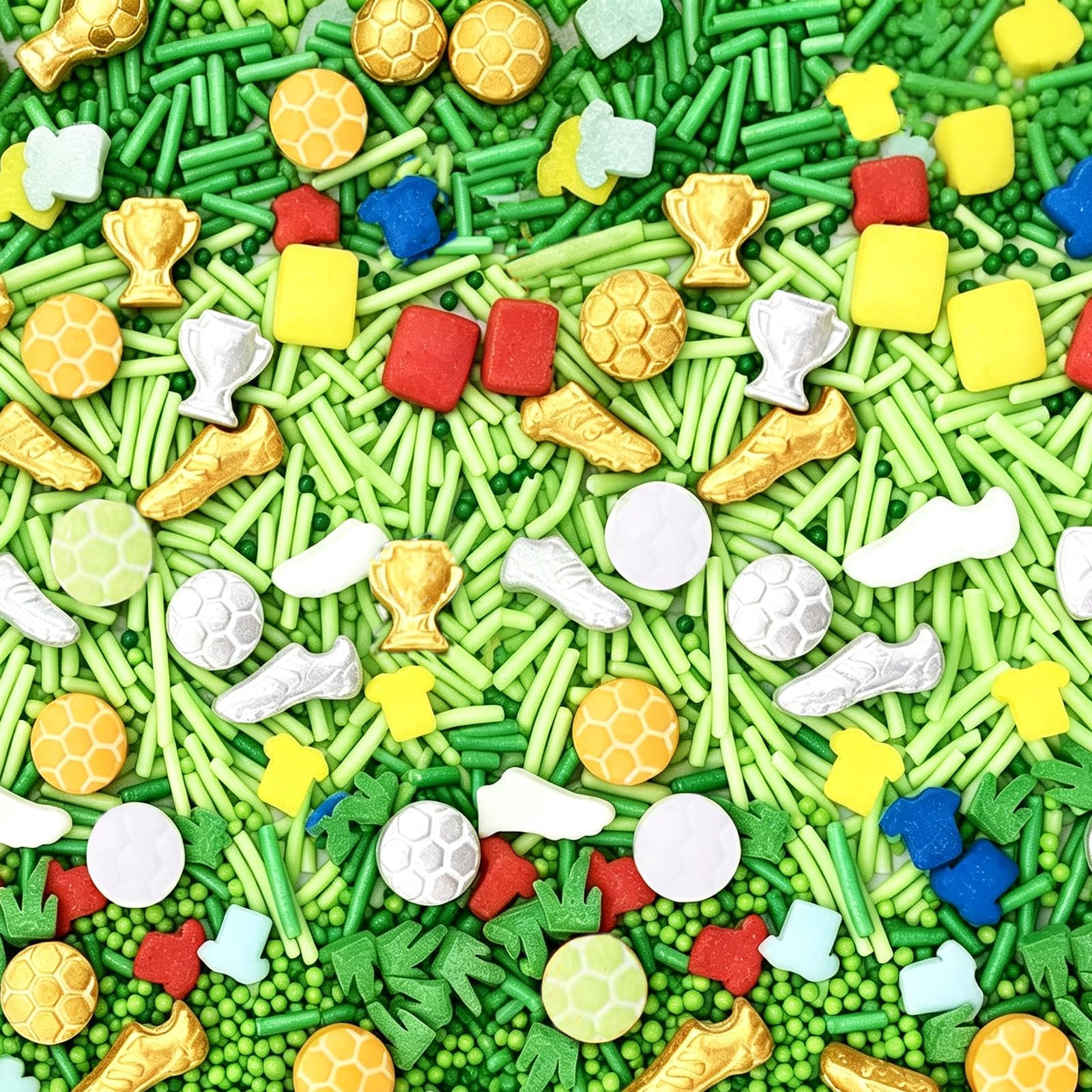 【3-Pack】World Cup Soccer Sprinkles Mix – 4 Themes 3.5oz*3