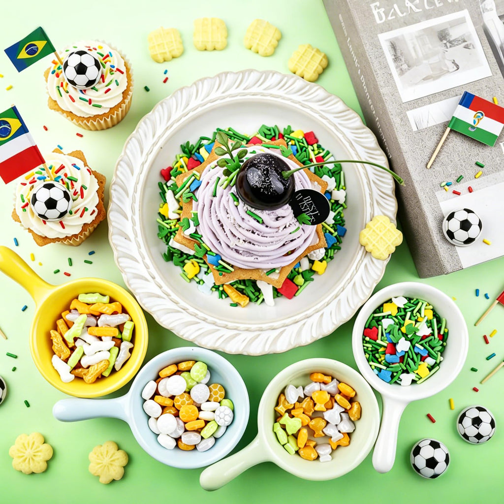 【3-Pack】World Cup Soccer Sprinkles Mix – 4 Themes 3.5oz*3