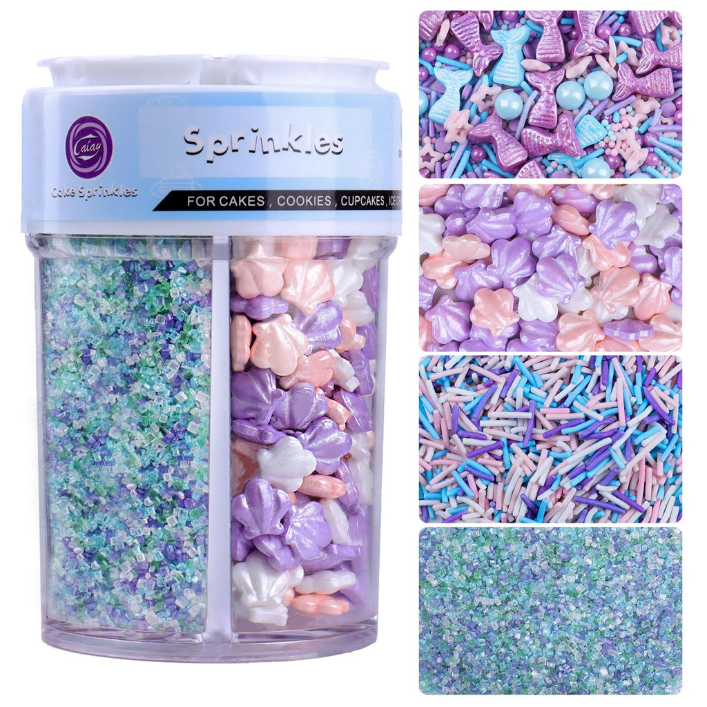 Mermaid Pastel Seashell Sprinkles Mix 7.3oz