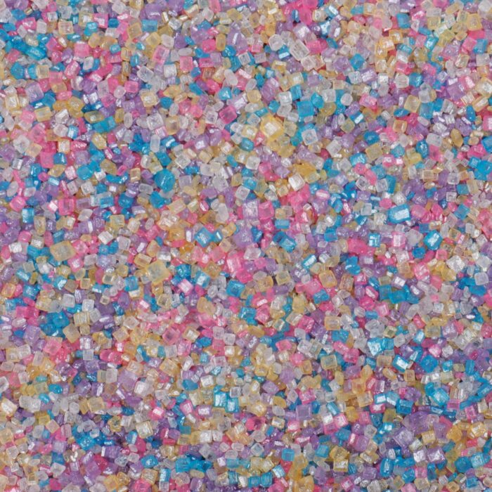 Pastel Rainbow Sanding Sugar Pink Blue Yellow Green 4.6oz