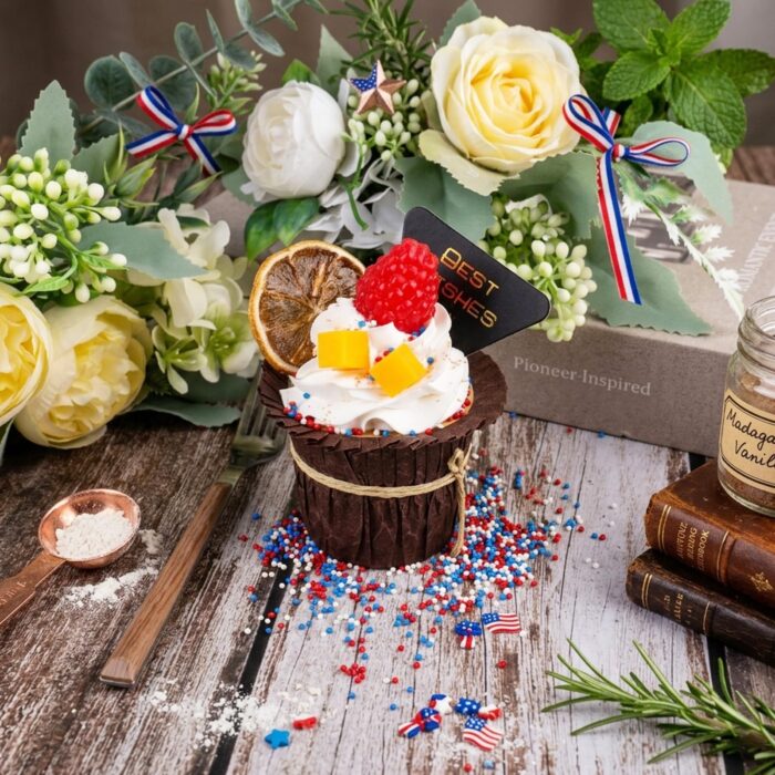 Patriotic Red White Blue Nonpareils Sprinkles 4.6oz
