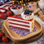 Patriotic Red White Blue Nonpareils Sprinkles 4.6oz