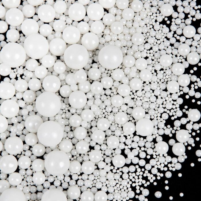 Multi Size White Pearl Sprinkles 7.8oz