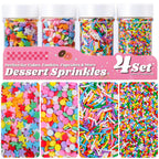 Rainbow Sprinkles Mix Stars Jimmies Nonpareils Confetti 11.3oz