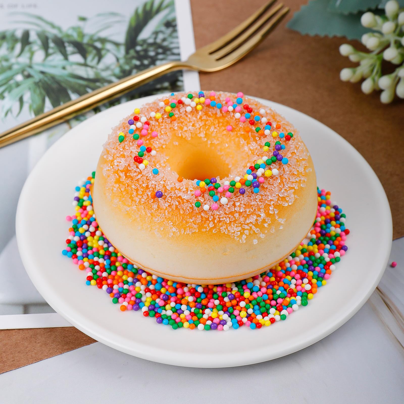 Rainbow Edible 2mm Nonpareils Sprinkles 4.6oz