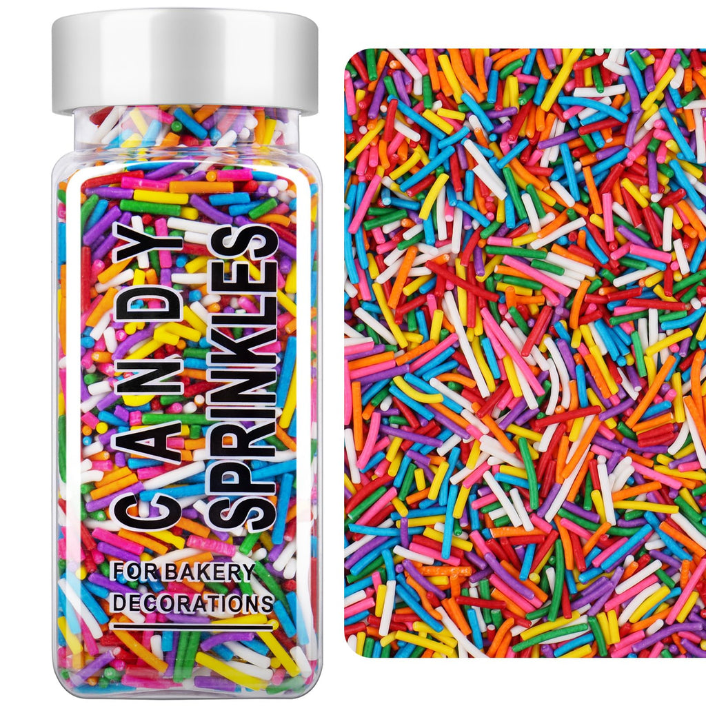 Rainbow Jimmies 8 Color Sprinkles 4.6oz