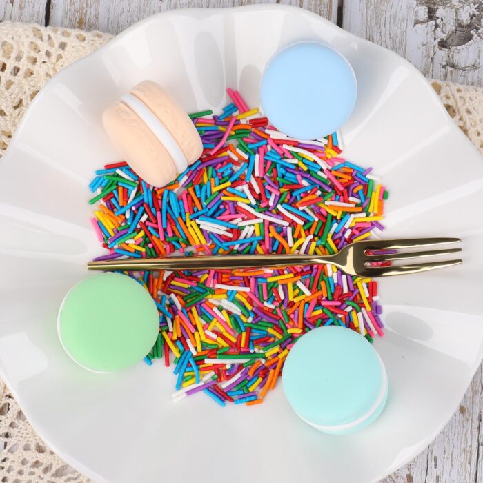 【5-piece set】Rainbow Jimmies 8 Color Sprinkles 4.6oz*5