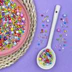 Rainbow Jimmies Pearl Confetti Sprinkles 4.6oz