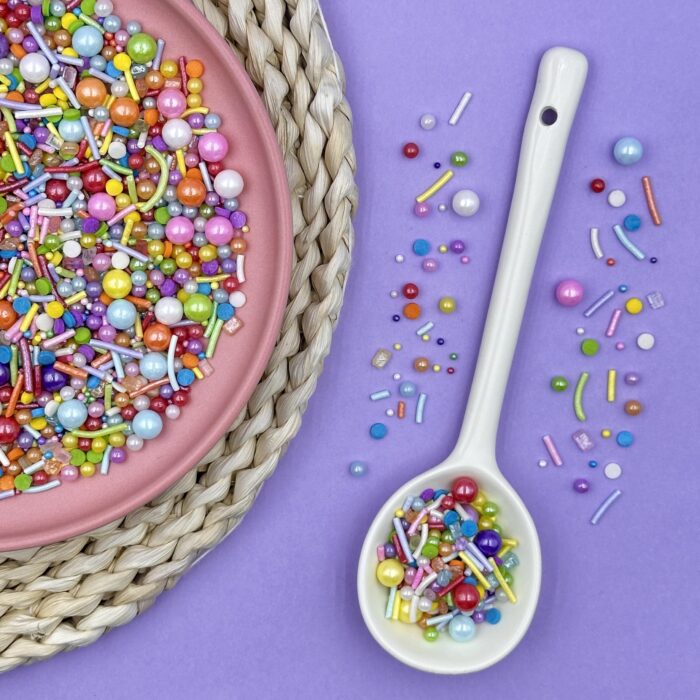 Rainbow Jimmies Pearl Confetti Sprinkles 4.6oz