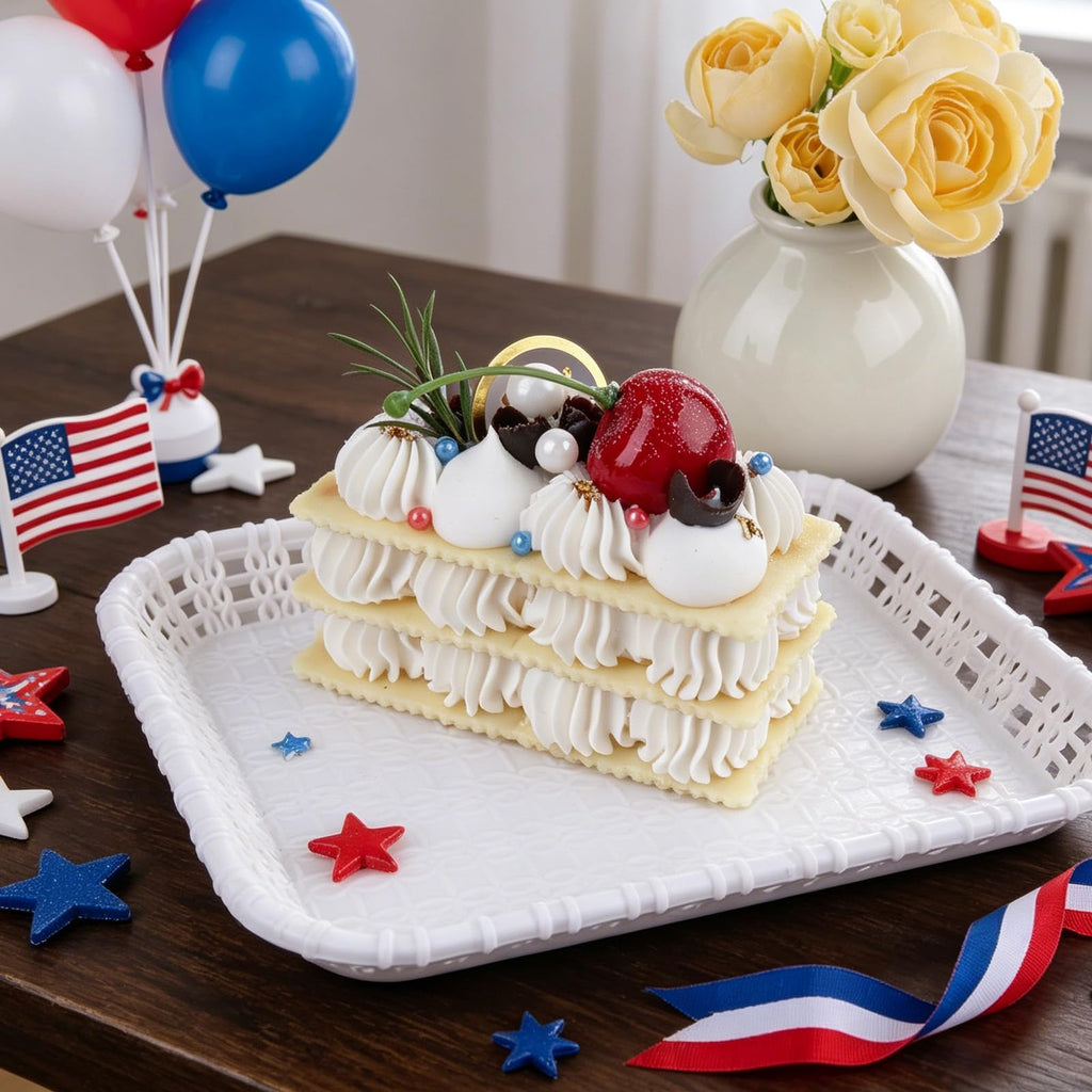Red White Blue Pearl Sprinkles Patriotic 4th of July 6.53oz