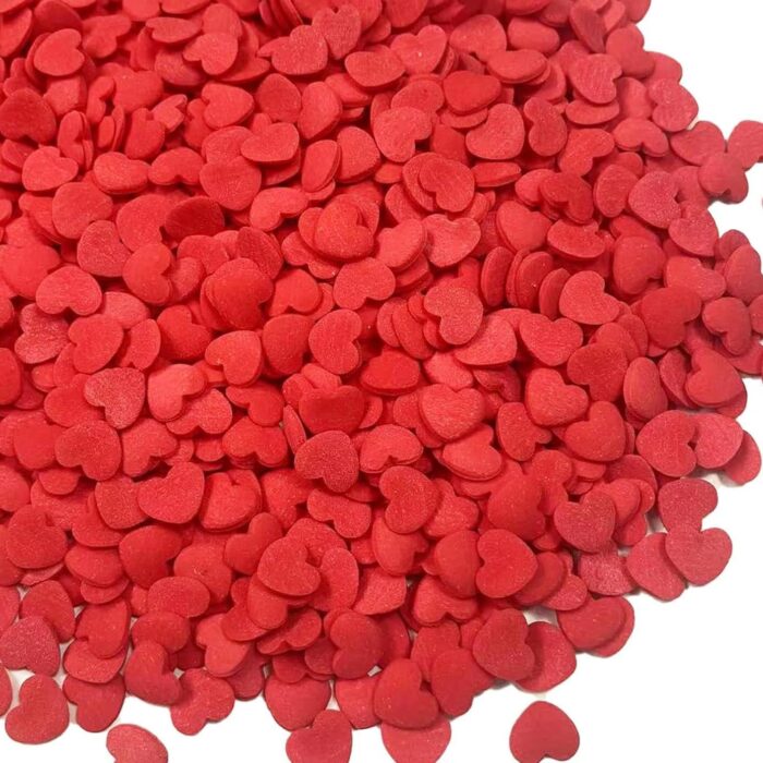 Red Heart Edible Sprinkles Decorations 3.53oz