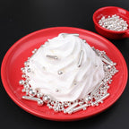 Silver Pearl & Stick Mix Sprinkles Metallic 4.6oz