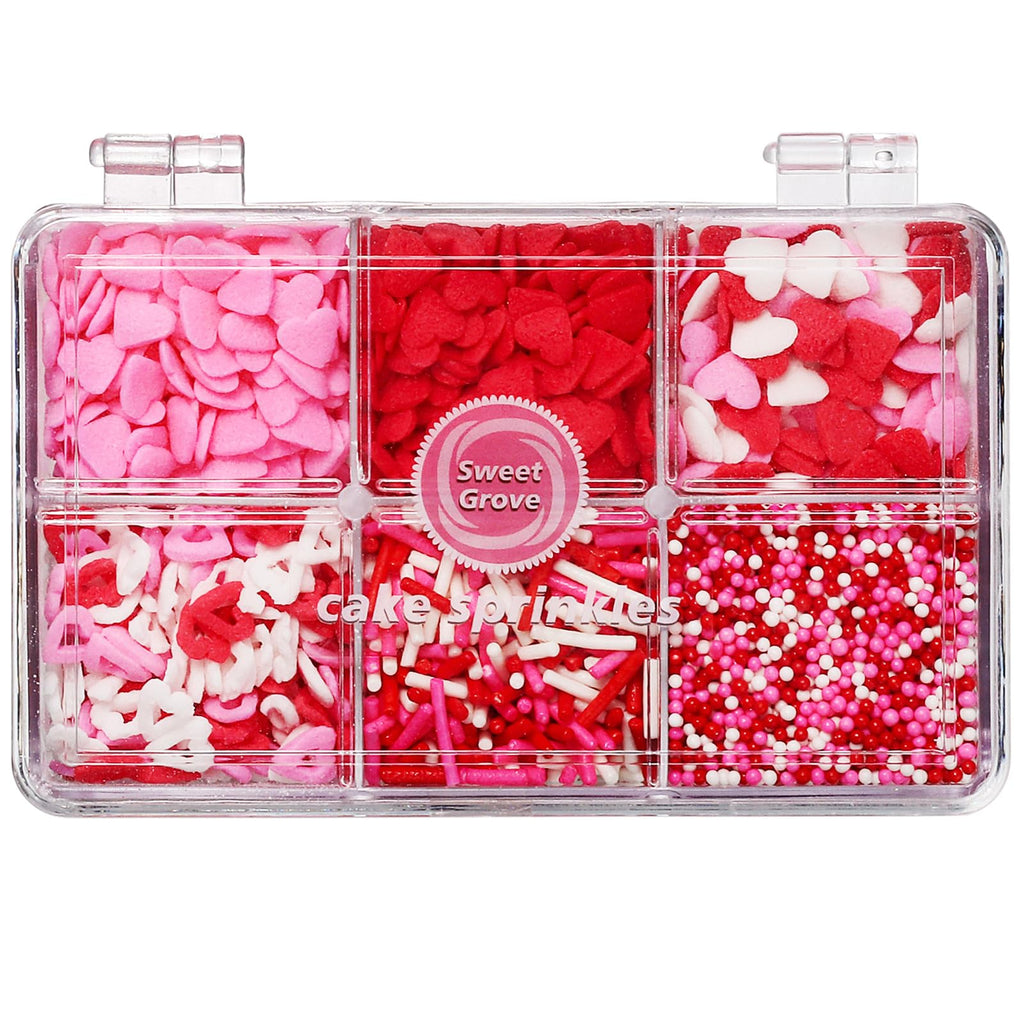 Valentine’s Red Pink Heart Sprinkles 6.53oz