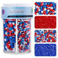 Patriotic Red White Blue Sprinkles Mix 6.53oz