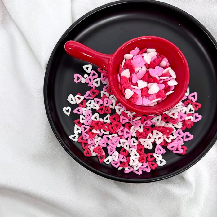 Valentine’s Red Pink Heart Sprinkles 6.53oz