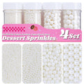 Sugar Pearls Set Silver White Black Blue Red Purple 11.3oz
