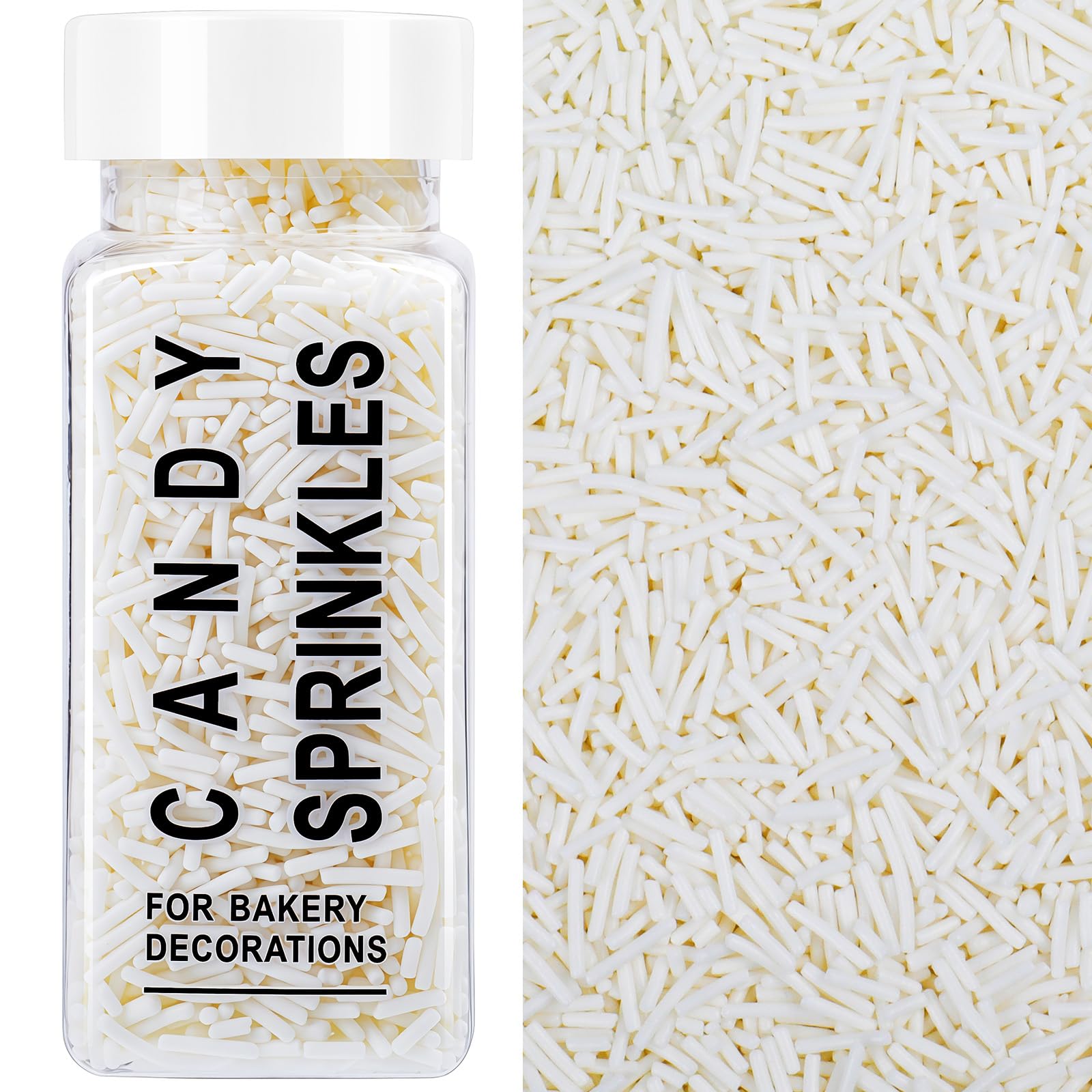 Multi Color Jimmies Sprinkles White Red Blue Brown 4.6oz