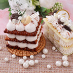 【5-piece set】White Sugar Pearls 5 Sizes Mix 4.6oz*5