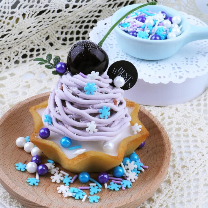 Winter Snowflake Sprinkles Blue White 4.6oz