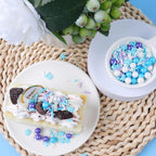 Winter Snowflake Sprinkles Blue White 4.6oz