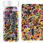 Halloween Jimmies Sprinkles Mix Black Orange Purple Green 4.6oz