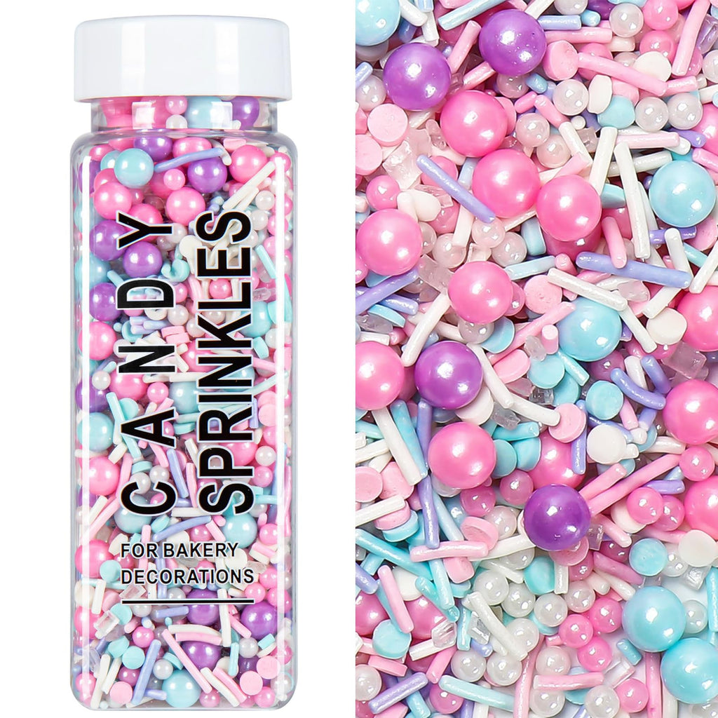 【3-pack】Cake Sprinkles Set – 4 Styles Mix (Pastel, Rainbow Mix, Rainbow Jimmies, Confetti) | Choose Any 3[5.3 oz*3]