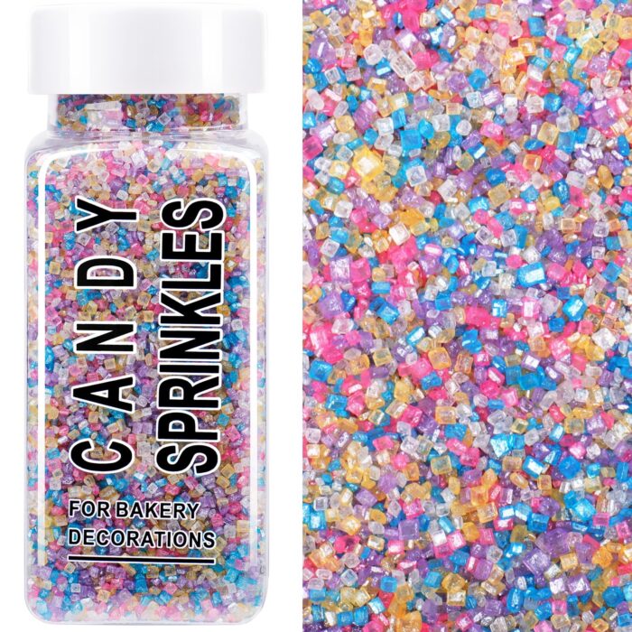 Pastel Rainbow Sanding Sugar Pink Blue Yellow Green 4.6oz