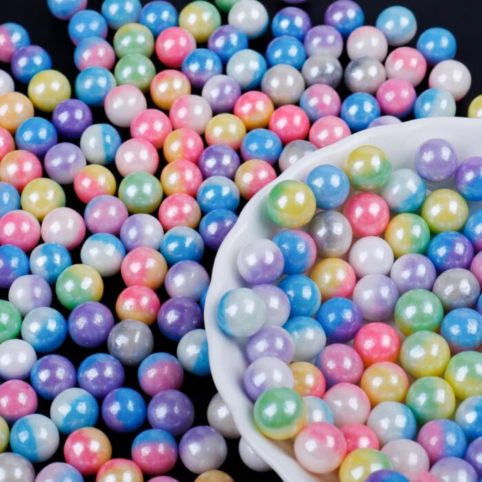 Rainbow 7mm Edible Pearl Sprinkles 4.6oz
