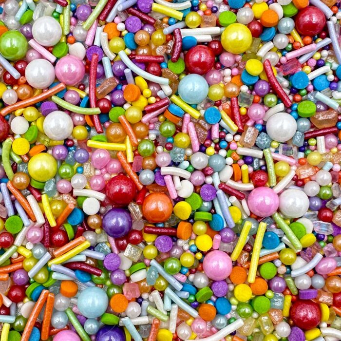 Rainbow Jimmies Pearl Confetti Sprinkles 4.6oz