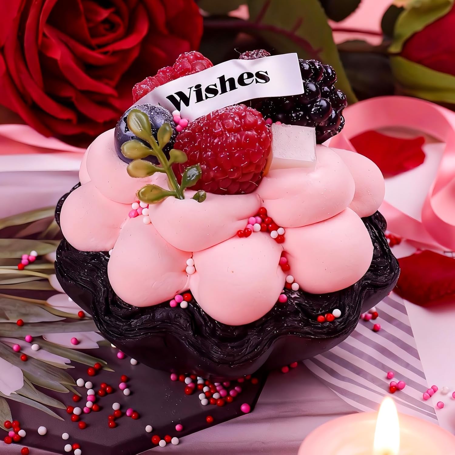 Valentines Sprinkles for Baking - White & Pink Pearls Sprinkles with Jimmies for Cookies, Cakes, Cupcakes & Donuts, Valentines Day Decor| Mixed Size, 4.58oz (130g) - Image 18