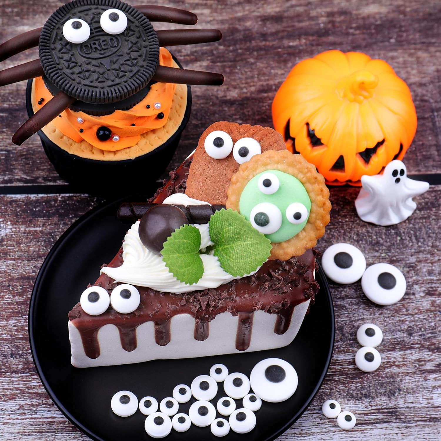 Halloween Sprinkles Edible Candy Eyes, 130g/4.6oz Bloody Red Eyeball Sprinkles for Decorating, Cupcake, Ice Cream, Donuts toppers 7mm 1cm 2cm - Image 13