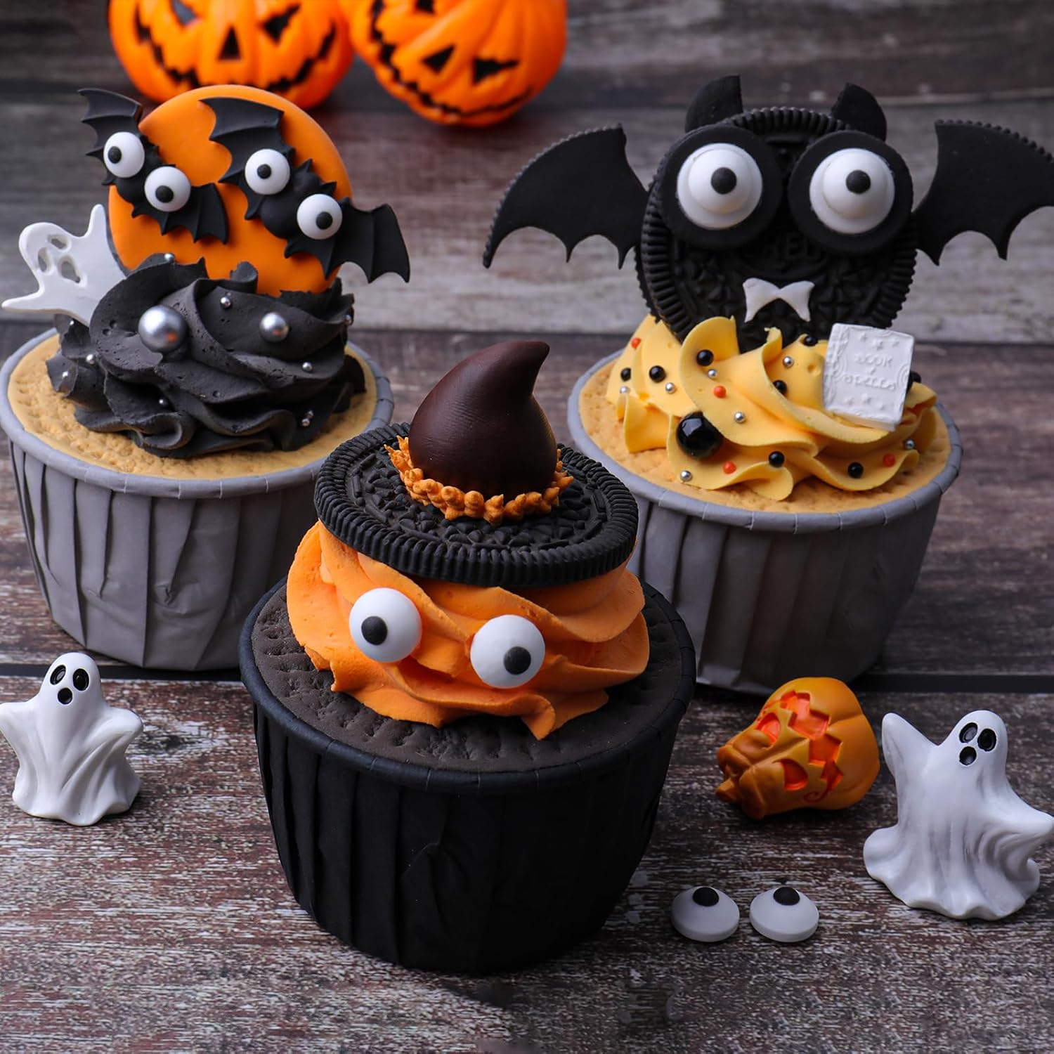 Halloween Sprinkles Edible Candy Eyes, 130g/4.6oz Bloody Red Eyeball Sprinkles for Decorating, Cupcake, Ice Cream, Donuts toppers 7mm 1cm 2cm - Image 12