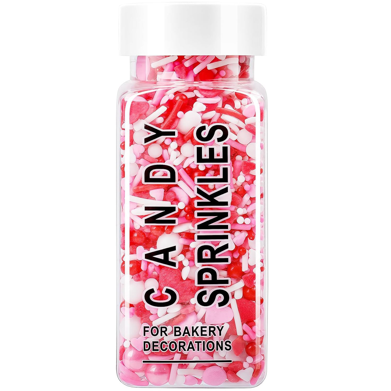 Valentines Sprinkles for Baking - White & Pink Pearls Sprinkles with Jimmies for Cookies, Cakes, Cupcakes & Donuts, Valentines Day Decor| Mixed Size, 4.58oz (130g) - Image 12
