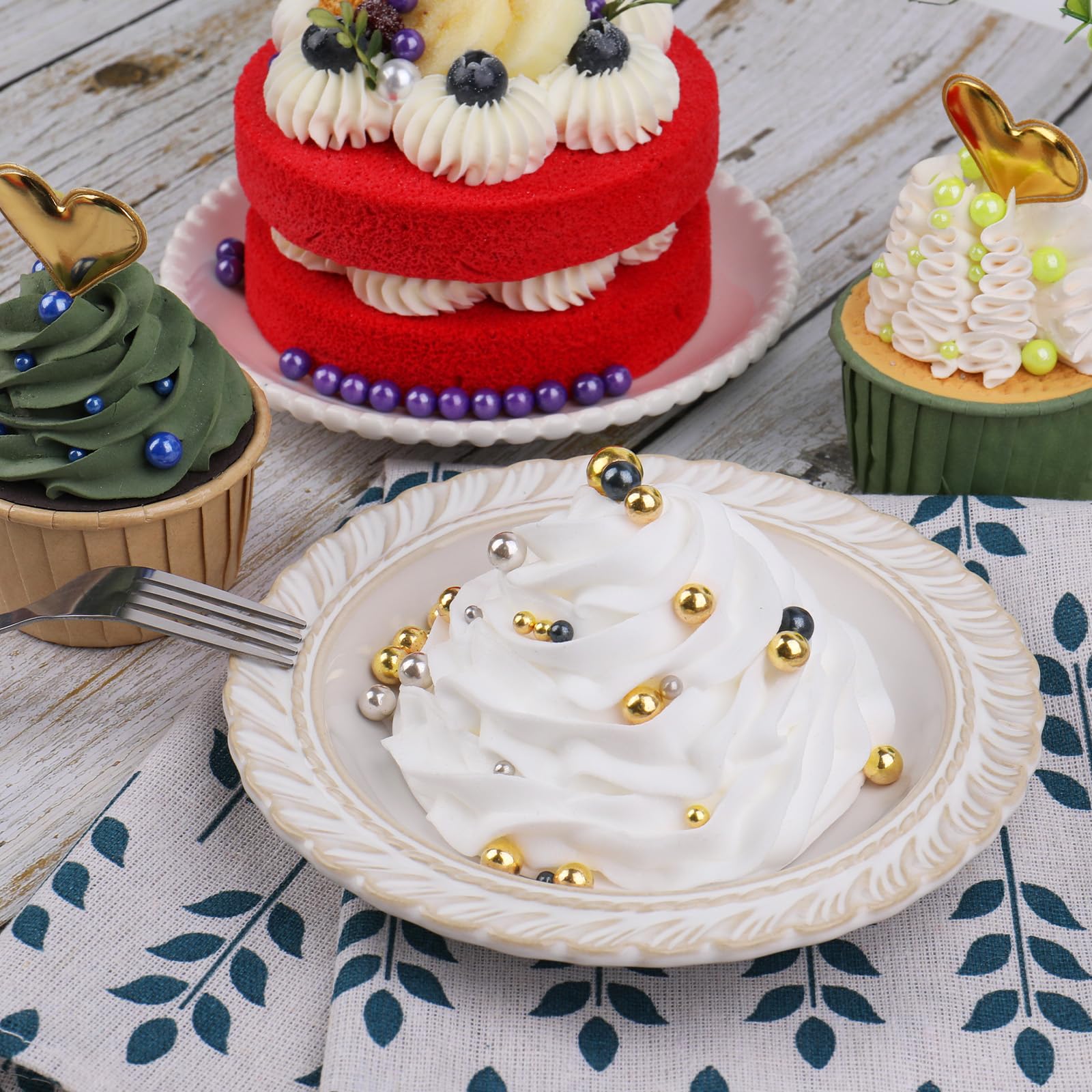 Pearl Sprinkles for Cake, Cupcake & Cookie Decorating – 4 Sizes Mix (7.8oz) Baking, Donuts & Ice Cream Toppings - Image 27